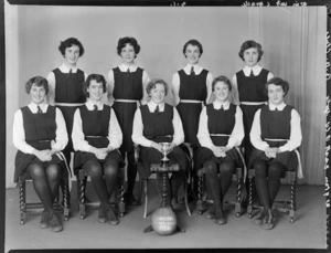 Wellington East Old Girls C grade basketball team, 1956