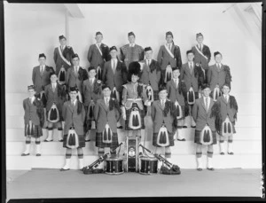 Scots College, Wellington, pipe band of 1960
