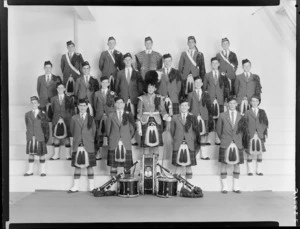 Scots College, Wellington, pipe band of 1960
