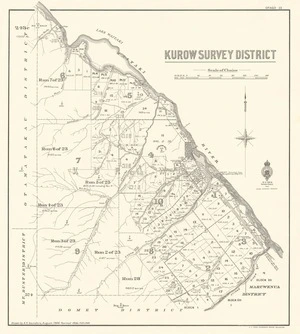Kurow Survey District [electronic resource] / drawn by A.H. Saunders, August 1906.