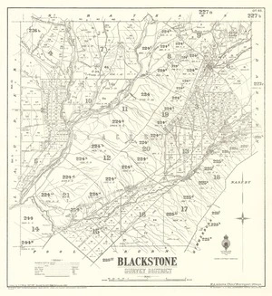 Blackstone Survey District [electronic resource] / drawn by G.P. Wilson, Feby. 1902, revised by S.A.P. 1936.