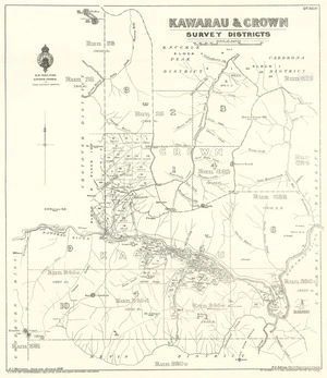 Kawarau & Crown survey districts [electronic resource] / A.J. Morrison, June 1921.