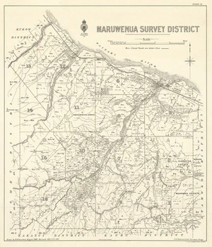 Maruwenua Survey District [electronic resource] / drawn by A.H. Saunders, August, 1908.