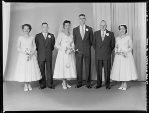 Unidentified bridal group, probably Ballantyne family wedding