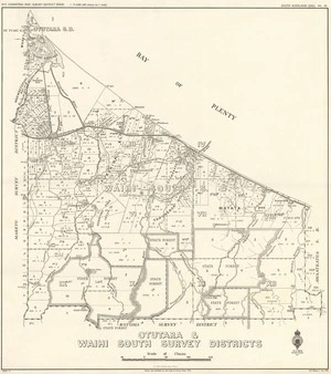 Otutara & Waihi South Survey Districts [electronic resource] / drawn and published by the Lands & Survey Dept. N.Z.