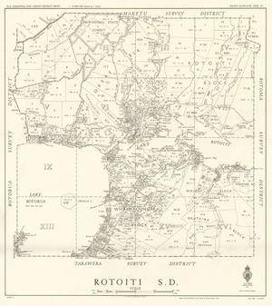 Rotoiti S.D. [electronic resource] / drawn ... by the Lands & Survey Dept., N.Z.