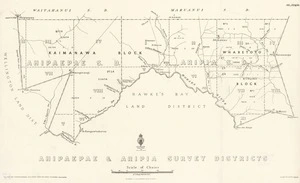 Ahipaepae & Aripia survey districts [electronic resource] / E.T. Healy, delt., Oct. 1937.