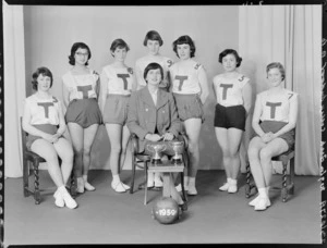 Wellington Technical College, girls indoor basketball A team of 1959