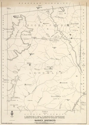 Longslip & Longslipside survey districts [electronic resource] / S.A. Park, Jan 1924.
