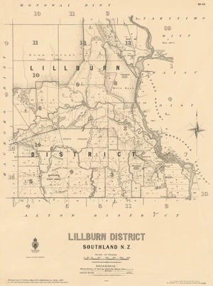Lillburn District, Southland N.Z. [electronic resource] / drawn by J.C. Potter, May 1917.