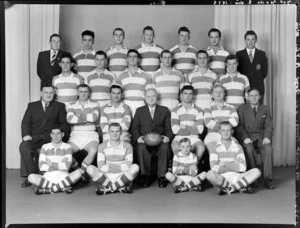 Marist Brothers Old Boys' Rugby Football Club, Wellington, 1st XV rugby team of 1959, winners 3rd grade