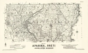 Map of Aparima, Oreti and part of Jacobs River Hundreds [electronic resource] / drawn by W. Deverell, July 1896.