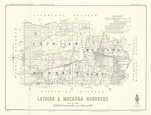 Lothian & Mataura Hundreds [electronic resource] / drawn by N.M. Macrae, June 1905.