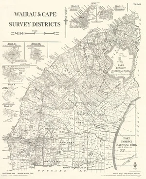 Wairau & Cape survey districts [electronic resource] / Fred Coleman. 1929.