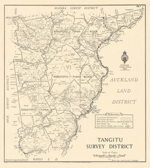 Tangitu Survey District [electronic resource] / drawn by M.R. Magrath, April 1940.