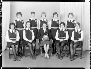 Wellington intermediate girls basketball team, of 1961