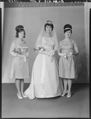 Unidentified bride and bridesmaids, probably Daikis family wedding