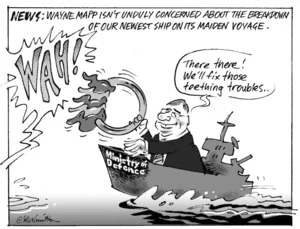 News; Wayne Mapp isn't unduly concerned about the breakdown of our newest ship on its maiden voyage. 2 June 2010