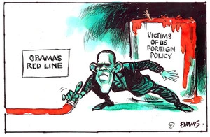 Evans, Malcolm Paul, 1945- :[Obama's red line]. 6 May 2013