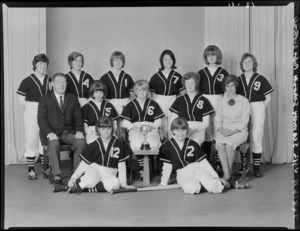 Wellington secondary schools girl's representative softball team of 1965