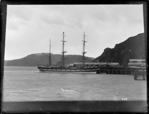The ship 'Hudson' berthed at Port Chalmers