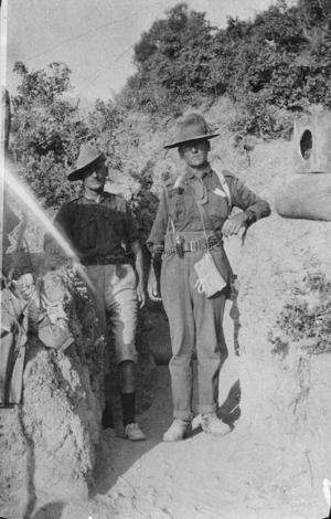 Major Wilson and Major Midgeley, Gallipoli, Turkey