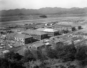 Barracks at Ozuki, Japan, for 2nd NZEF troops of 22 Battalion