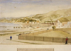 Holmes, William Howard, 1825-1885 :Wellington from corner of Government House, 1863.