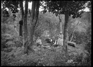 Picnic group near Wairua Falls.