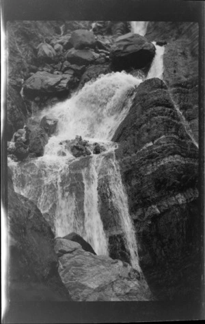 Waterfall, Crow Valley, Arthur's Pass National Park, Canterbury Region