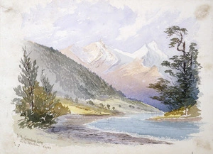 Hodgkins, William Mathew, 1833-1898 :In the Greenstone Gorge near Caples Valley, May 1876