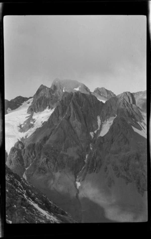 Lyell Glacier and mountains, Southern Alps, Canterbury Region