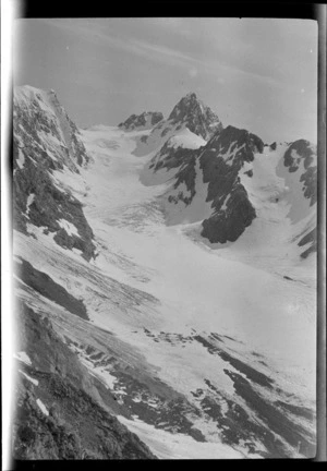 Glacier, from Mount Gordon, Southern Alps