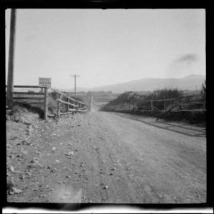 Bridge and road, Peel Forest, Timaru District