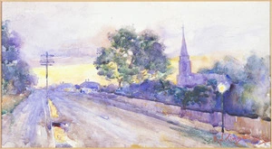 Sherwood, Maud Winifred [Kimbell] 1880-1956 :[High Street Lower Hutt, looking South.] 1905.