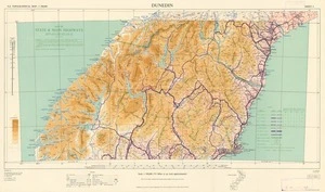 Map of state & main highways showing load classification under the Heavy Motor Vehicles Regulations 1950, as at 1/4/1953. Dunedin [electronic resource].