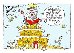 Hodgson, Trace, 1958- :"My birthday wish is that no child in the Commonwealth goes hungry!" 2 June 2013