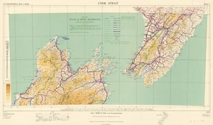 Map of state & main highways showing load classification under the Heavy Motor Vehicles Regulations 1950, as at 1/4/1953. Cook Strait [electronic resource].