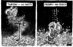 Evans, Malcolm Paul, 1945- :'Thursday - no party' 'Friday- no perch'. 7 June 2013