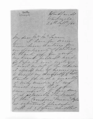 Inward letters - John and Mary Moore, and family