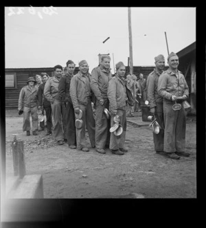 United States Marines at their camp in Paekakariki