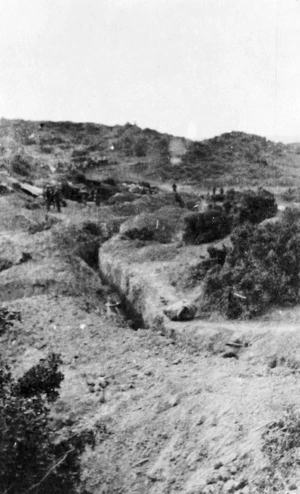 View of a communication trench, Gallipoli, turkey