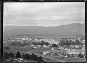 View of Petone looking east, with Price's Mill lower right.