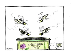 Hubbard, James, 1949- :'Knighthood honey'. 6 June 2013