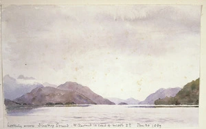 [Lister Family] :Looking across Dusky Sound. N. Zealand. W. coast of Middle Id. Jan 20, 1889