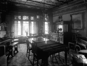 Interior of the dining room at the house Mona Vale, 63 Fendalton Road, Christchurch