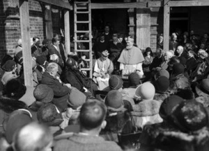 Group at Saint Gerard's Catholic Church, Oriental Bay, Wellington