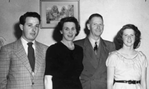 Dr John Cairney and his family