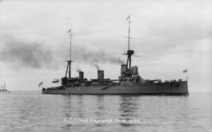The battlecruiser HMS New Zealand
