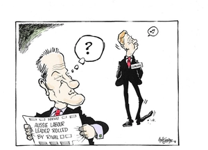 Hubbard, James, 1949- :News. Aussie Labour leader rolled by rival. 28 June 2013